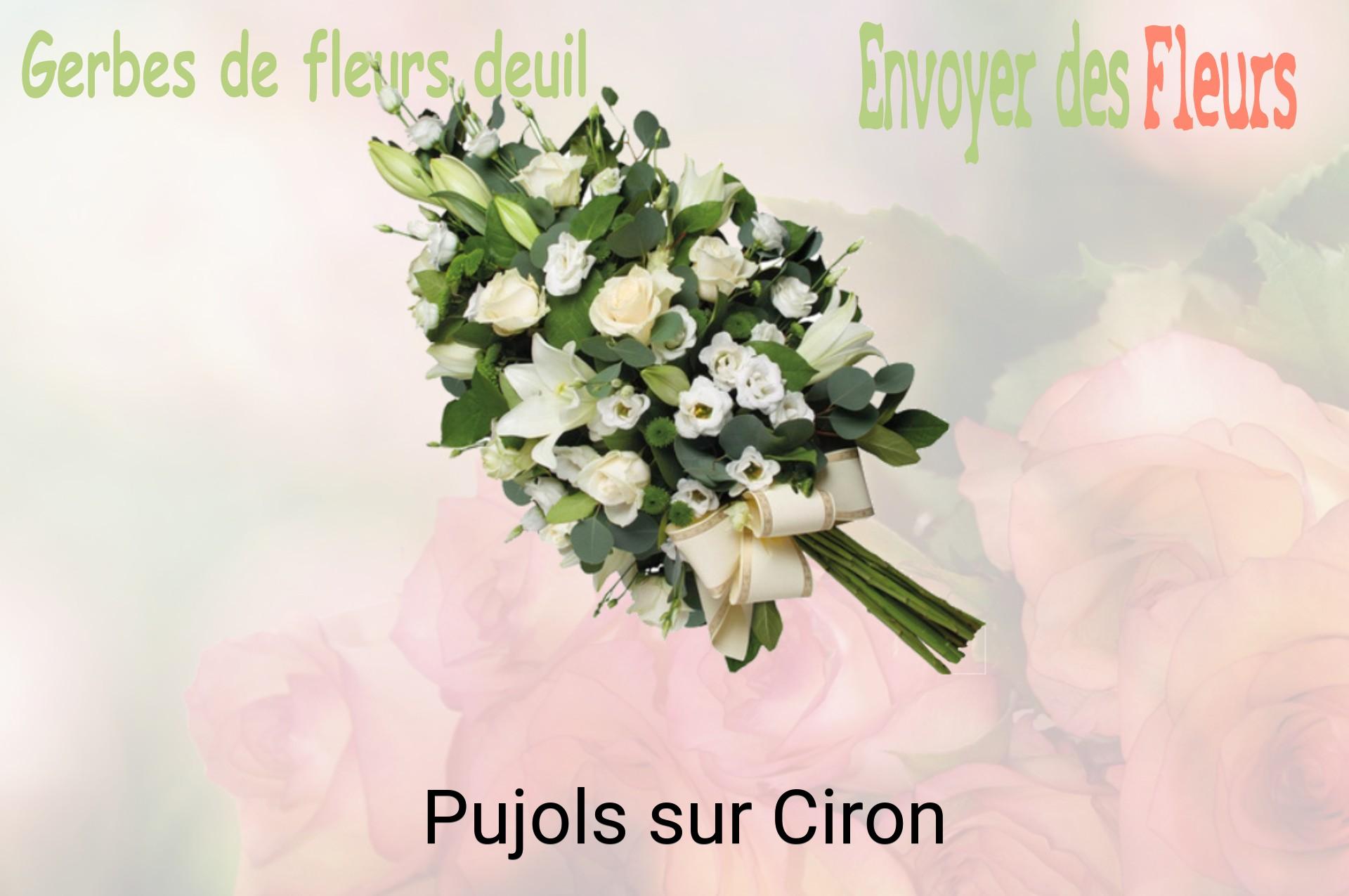 Gerbe de fleurs de deuil livrée à Pujols-sur-Ciron